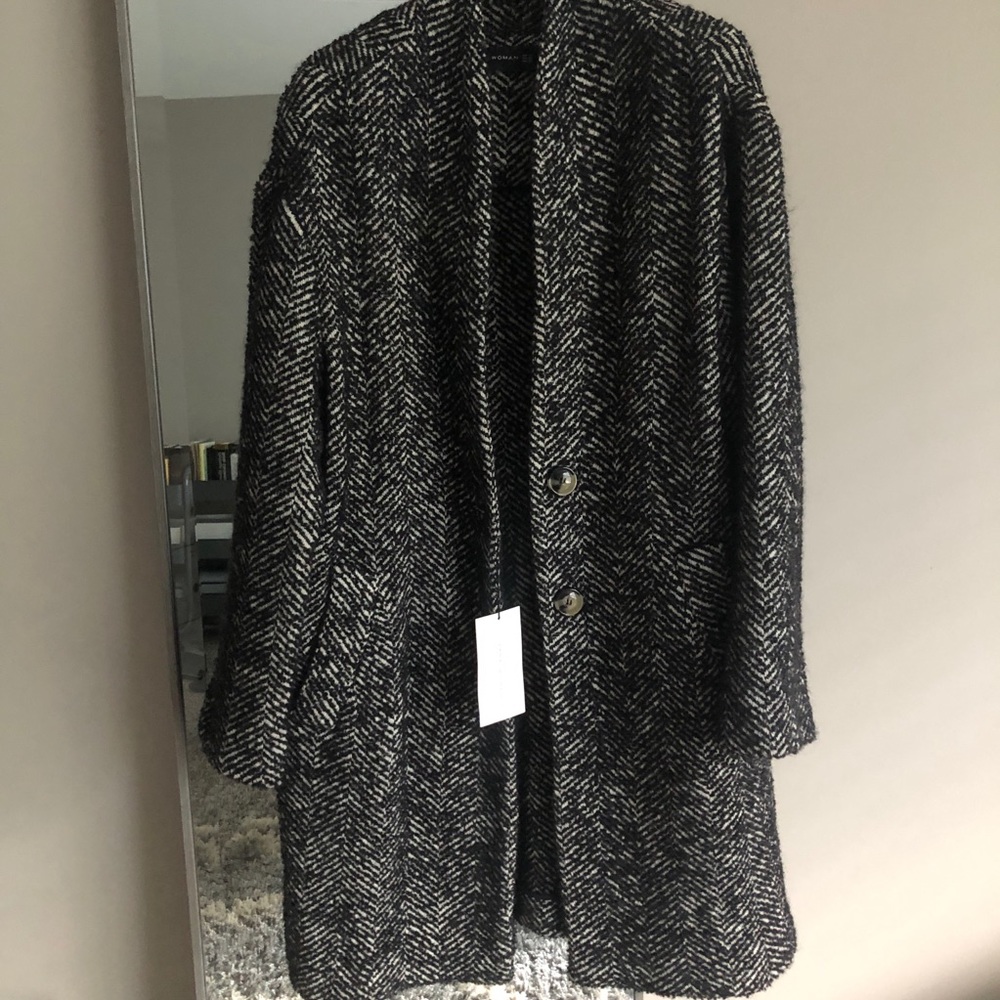 Zara Coat Tweed NWT!